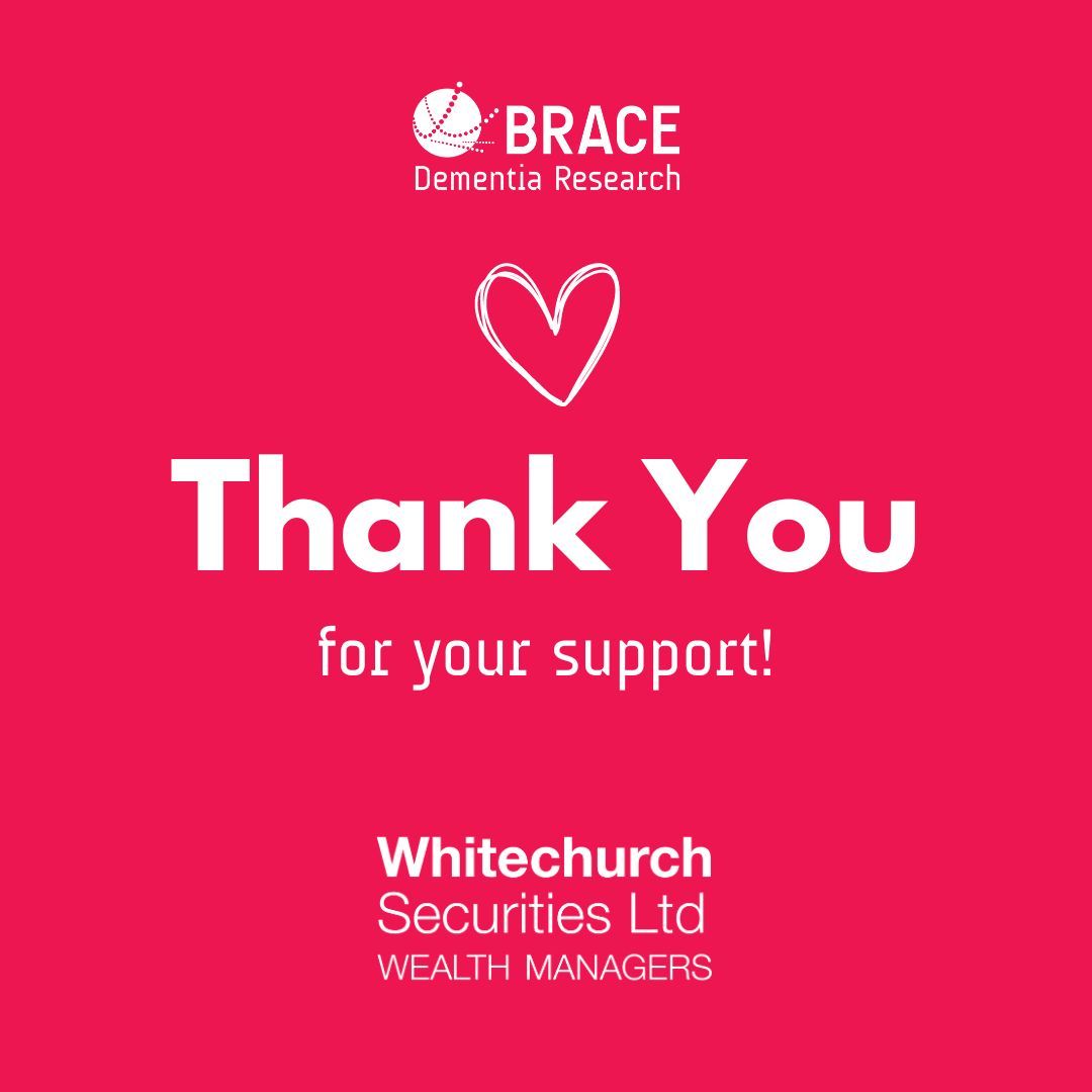 A big thank you to Whitechurch Securities (@WSL_Bristol) for their generous £200 donation to BRACE. Having support from local businesses means the world to us and really makes the difference in the fight against dementia.