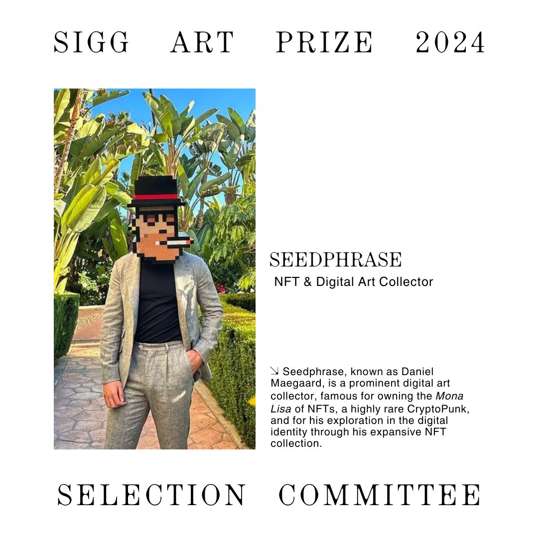 9/ Seedphrase, Digital Art & NFT Collector @seedphrase