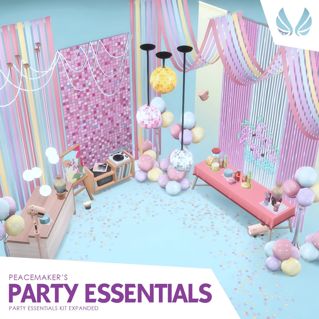 Party Essentials Expanded - Addon for TS4: simsationaldesigns.blogspot.com/2024/04/party-… #S4CC #PartyEssentialsKit #Addon