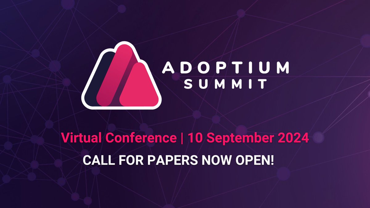 Submit your proposals for #Adoptium Summit 2024! Our first annual virtual conference will cover success stories, best practices, use cases, and much more. Share your #Adoptium development story: hubs.la/Q02tWHRM0 #opensource #Java #OpenJDK