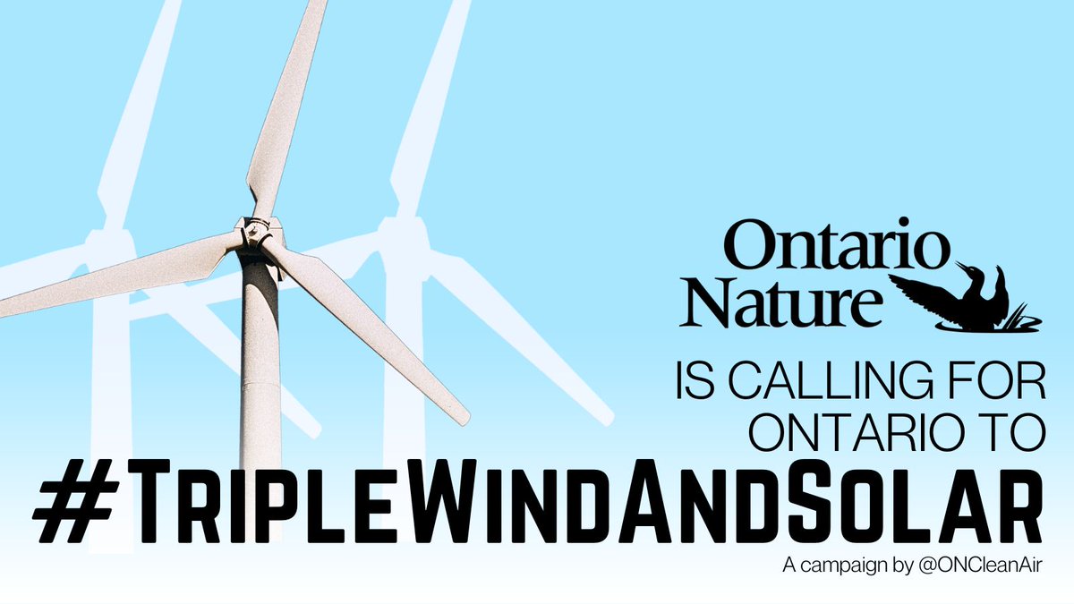 When sited appropriately, wind and solar are obvious climate solutions. Jobs? ✅ Clean energy? ✅ Cleaner air? ✅ New business opportunities? ✅ Lower bills? ✅ A plan to #TripleWindAndSolar would check all the boxes! cleanairalliance.org/triple/ @ONCleanAir #ONpoli