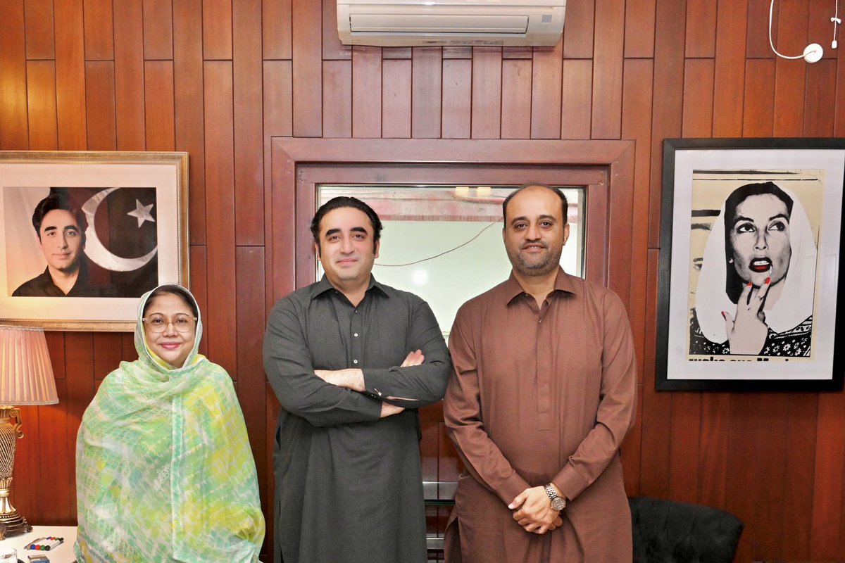 Abdul Wali Bughio (@abdulwalibughio) on Twitter photo Deputy mayor karachi <a href="/SalmanAMurad/">Salman Abdullah Murad</a> called on chairman Pakistan Peoples Party <a href="/BBhuttoZardari/">BilawalBhuttoZardari</a> & Central President PPP Woman Wing madam <a href="/FaryalTalpurPk/">Faryal Talpur</a> today at bilawal house karachi.
various issues of Karachi city and Malir district were under discuss district in meeting Deputy mayor karachi <a href="/SalmanAMurad/">Salman Abdullah Murad</a> called on chairman Pakistan Peoples Party <a href="/BBhuttoZardari/">BilawalBhuttoZardari</a> & Central President PPP Woman Wing madam <a href="/FaryalTalpurPk/">Faryal Talpur</a> today at bilawal house karachi.
various issues of Karachi city and Malir district were under discuss district in meeting