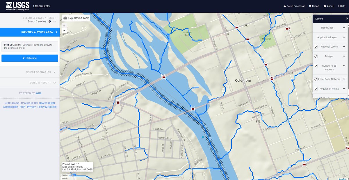 SAWSC Scientists coauthored a new data release titled “Foundational Geospatial Layers for South Carolina StreamStats 2024.” 🤝 #SCDOT and the USGS updated the foundational geospatial layers for the South Carolina StreamStats web application. ow.ly/fHIM50RnxKy