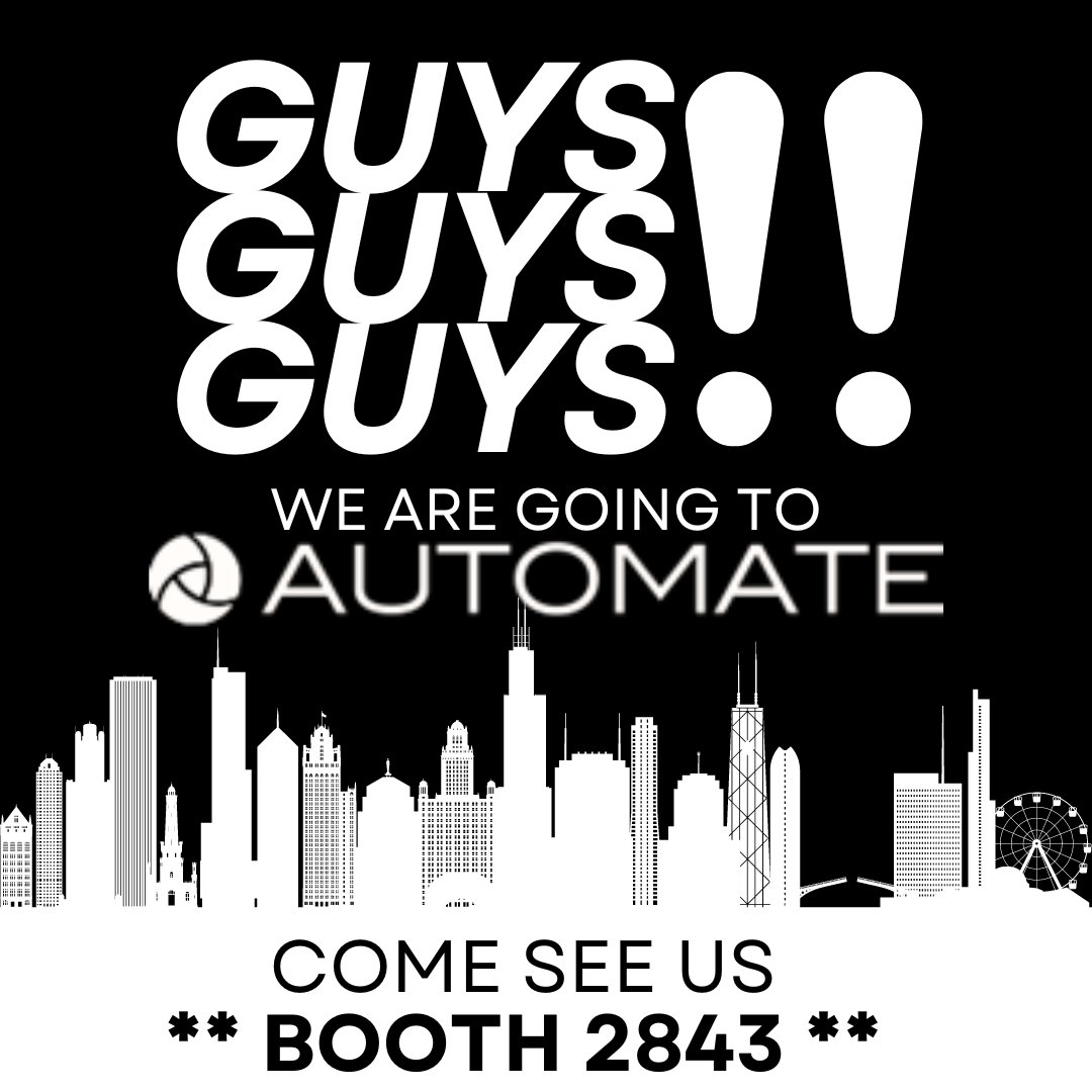 It's only a week away! Finalize your travel plans now, and make booth 2843 your first stop to see a super cool cobot! ;)

#tradeshow #we'llbethere #willyou #comeseeus #automation #automte #automate2024 #solutions #meetthemfg