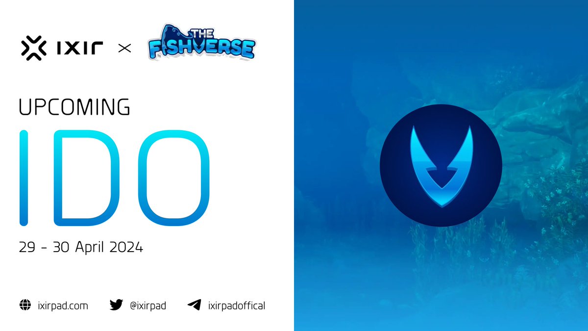 Details of our upcoming @TheFishverse IDO 
🔥🔥🚀🚀

It starts today. Don't forget to set the time.
👇

🔸NFT Round 
Start: 29 Apr. 14:00 UTC 
End: 29 Apr. 16:00 UTC

🔸Two Year Stakes Tier Round 
Start: 29 Apr. 16:00 UTC 
End: 29 Apr. 21:00 UTC

🔸ALL Stakes Tier Round 
Start: