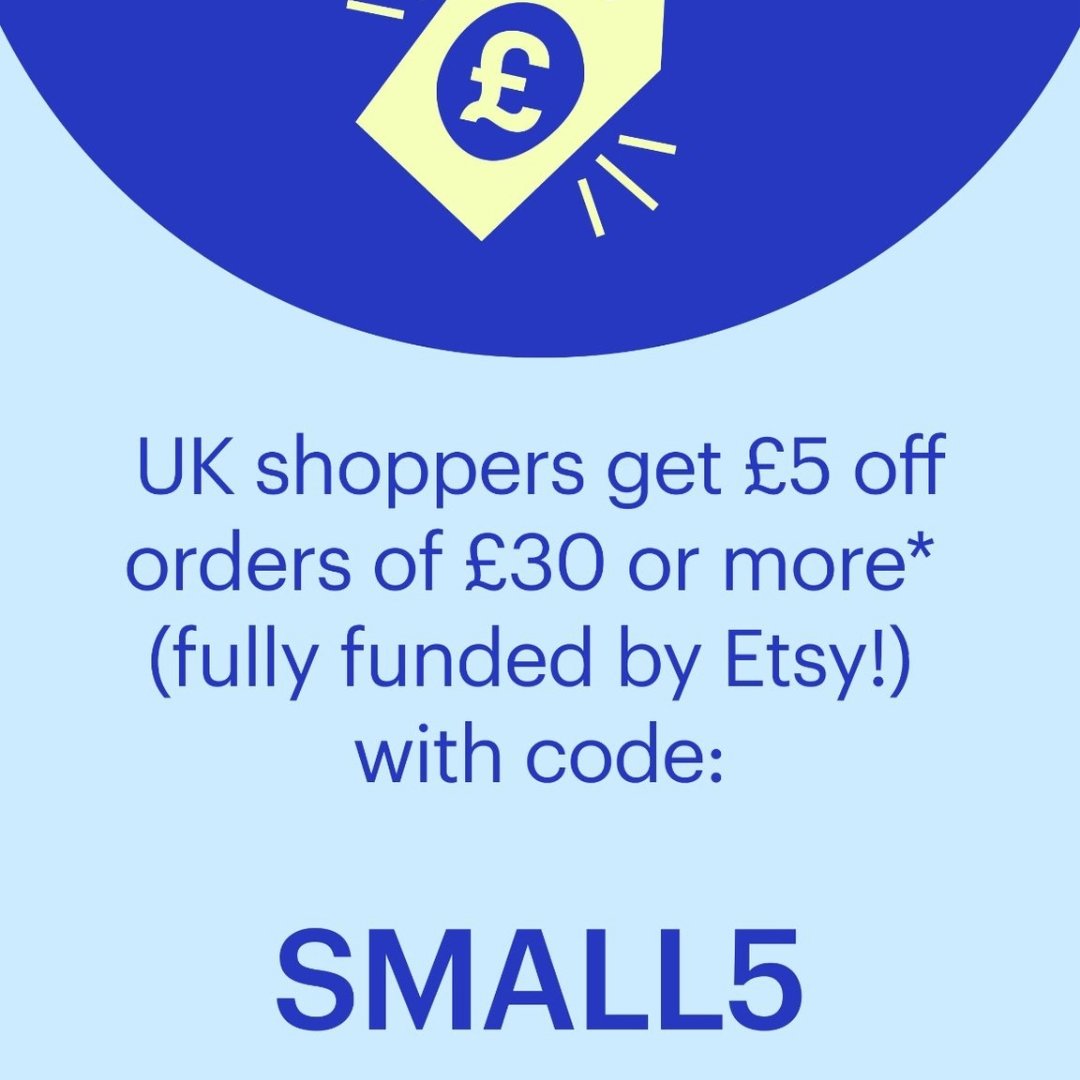 Check out our little shop etsy.com/uk/shop/Krasna… and get a fiver off! #sale #etsy #etsysale #shopindie