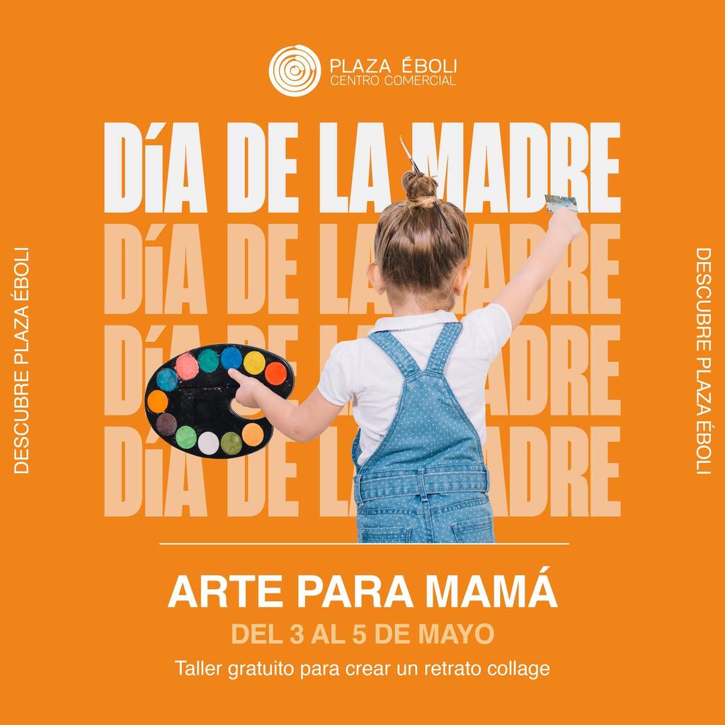 👩‍👧‍👧 ¡VEN A PLAZA ÉBOLI Y CREA EL MEJOR REGALO PARA TU MADRE! 👩‍👦‍👦 Queremos celebrar el #DíadelaMadre de una manera muy especial… ✂️🖍Participa del 3 al 5 de mayo en un #TallerGratuito en el que crearemos juntos mediante la técnica del collage un retrato … instagr.am/p/C6WDfluChtZ/