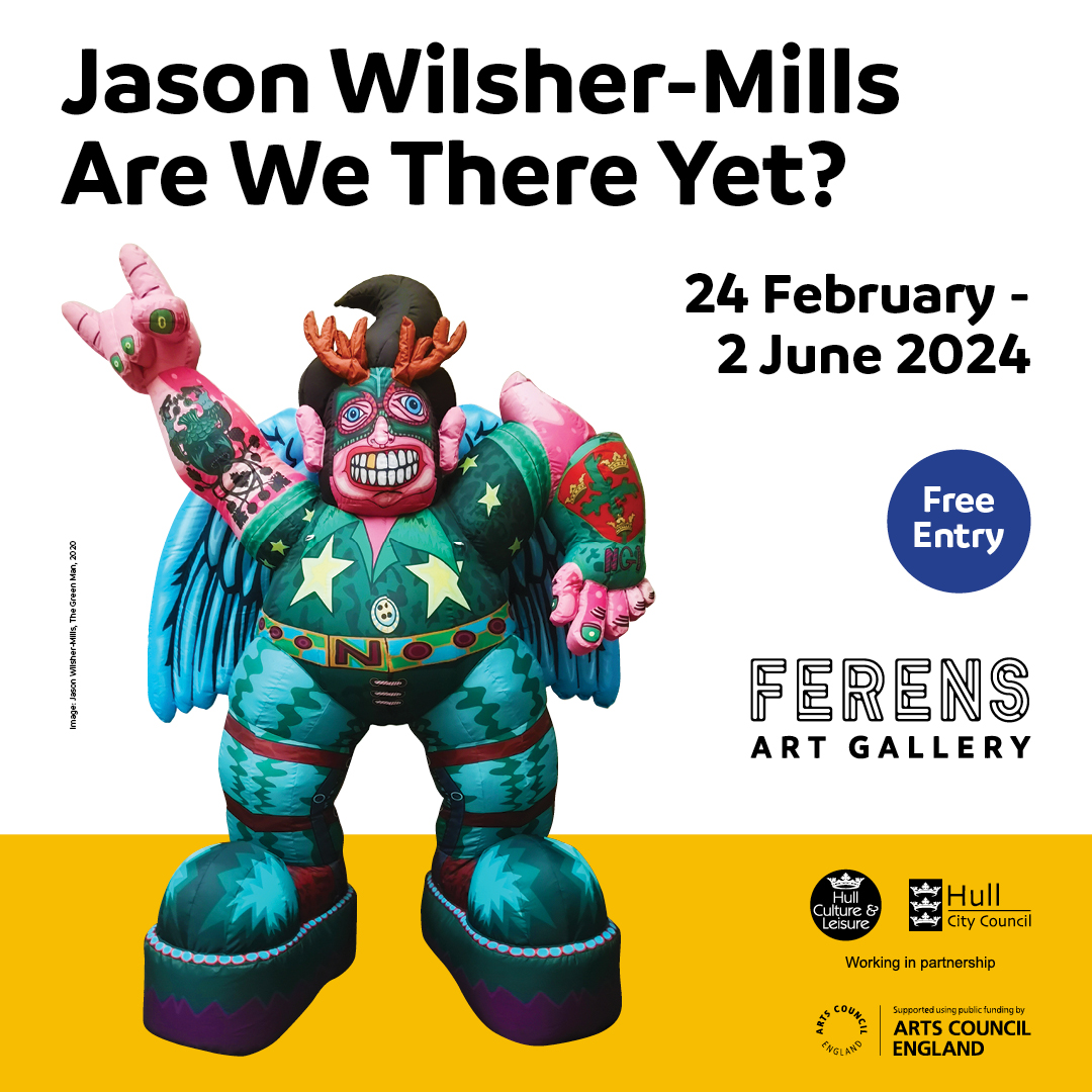 have you seen Jason Wilsher-Mills: Are We There Yet? Explore the work of disabled artist Jason Wilsher-Mills through extravagant inflatables and colourful portraits at @Hullferens. 📆 Until 2 June 👉 loom.ly/NmkyxJ4 #MustBeHull