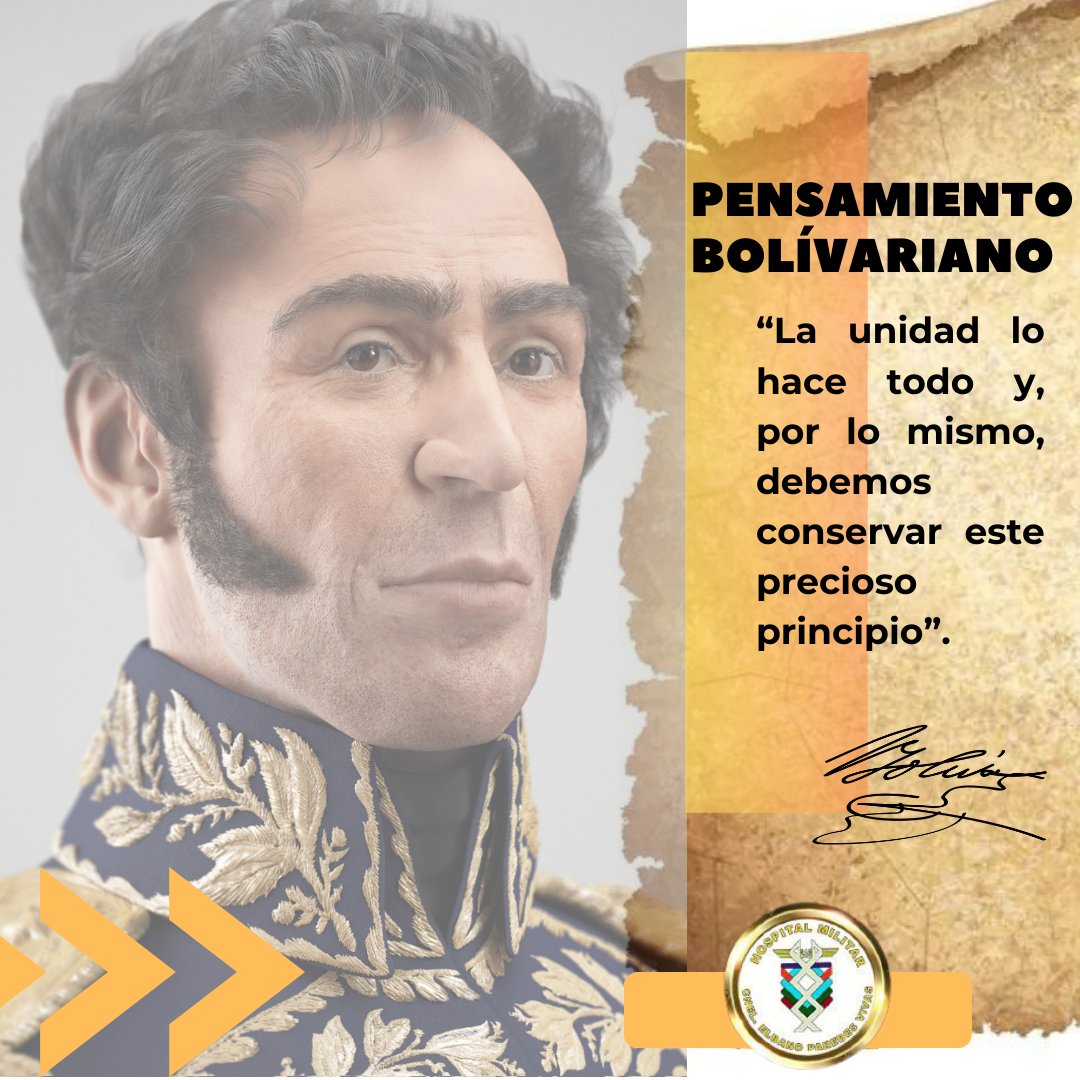 #8Abr|| ✍️🇻🇪 #PensamientoBolivariano del Libertador Simón Bolívar:

#EncrucijadaDeSalud
#RedSanitariaMilitar
#DigesaludFANBCuidaTúSalud