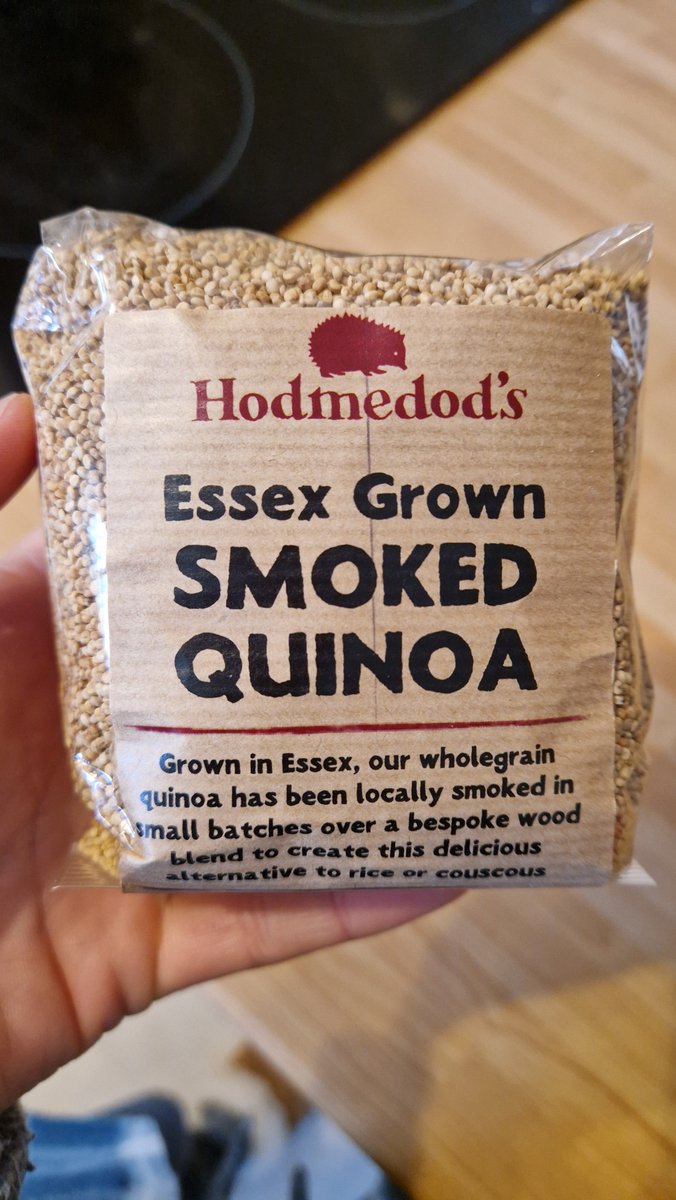 Been waiting to try this :) V cool - quinoa grown by Essex farmers @FairkingLtd for @Hodmedods. I visited a quinoa farm in the Ecuadorian Andes a few years ago, where it originates from. Amazing to have it grown here- Incas to Essex 🤩 This was delish.