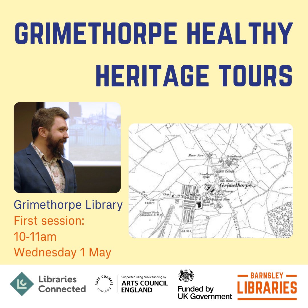 Join public historian Josh Daniels on Wednesday for the first of our Healthy Heritage Tours: my.barnsley.gov.uk/events/45195/g… All welcome @libsconnected