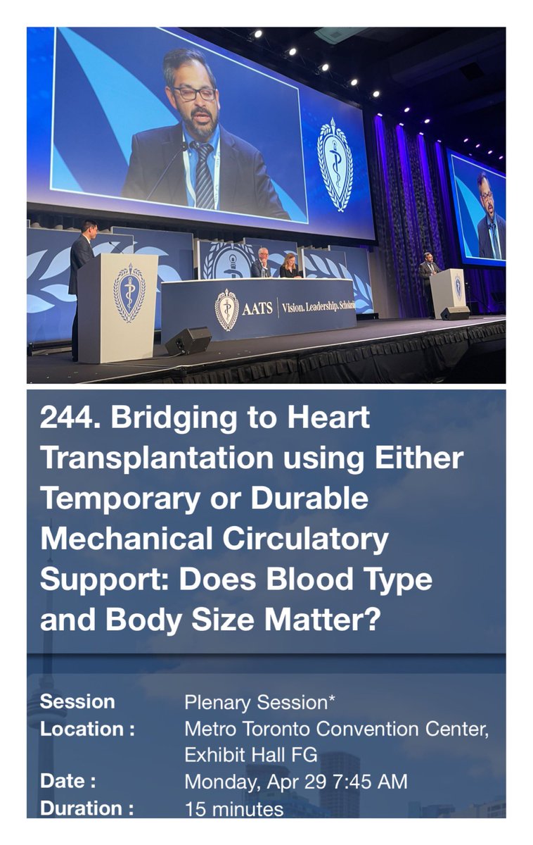 Enjoying this abstract on Bridging to Heart Transplantation using Either Temporary or Durable Mechanical Circulatory Support? Check out the AATS Mechanical Support and Thoracic Transplantation Summit this September! #mechsummit2024 #aats2024 #hearttransplant