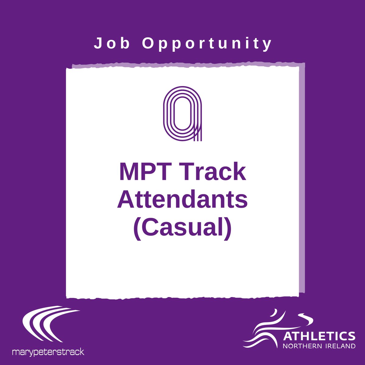 ❗ New Job Roles Join the Athletics NI and Mary Peters Track team! We're hiring: 👉 Events, Membership & Communications Manager 👉 MPT Facility Manager 👉 Casual MPT Track Attendants Apply now! 👇 athleticsni.org/About/Job-Oppo… #AthleticsNI #NewJobs