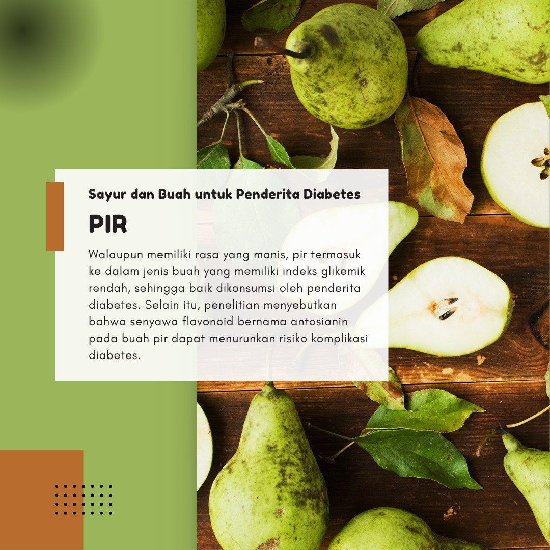 Buah pir adalah salah satu jenis buah yang memiliki indeks glikemik yang rendah yang aman untuk dikonsumsi bagi penderita diabetes. @AXA_Mandiri 

#axamandiri AXA Mandiri #QueenOfTears #fanart