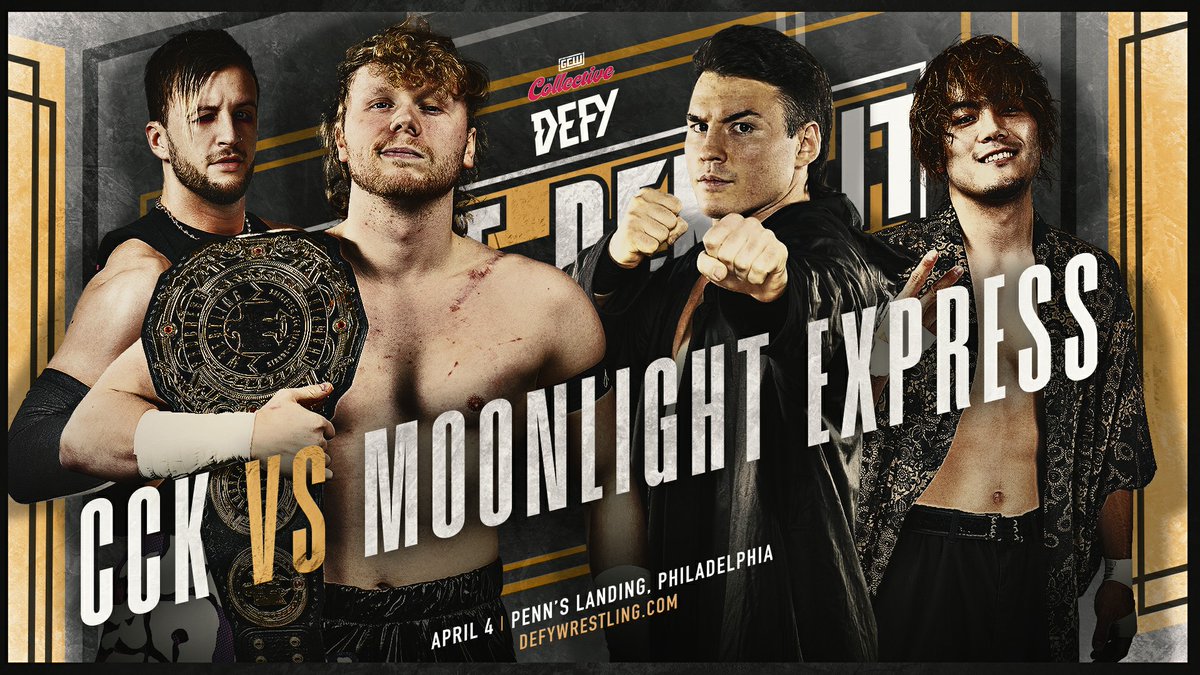 📢アメリカ・フィラデルフィアで行われた『DEFY Wrestling Can't Deny It』での試合をWRESTLE UNIVERSEにて特別配信開始！ ⚔タッグマッチ CCK（キッド・ライコス＆クリス・ブルックス）　vs　MOONLIGHT EXPRESS（マイク・ベイリー＆MAO） wrestle-universe.com/ja/videos/8gaG… #ddtpro