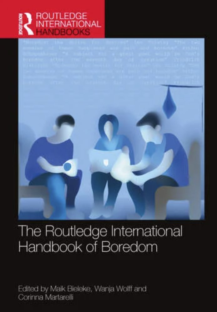 📢The Handbook of Boredom (with @WolffWanja & @martarelli_cori) is about to be published @routledgebooks! Grateful for the opportunity to work with so many incredible minds. With help from ChatGPT, we sum up each chapter over the next weeks. Stay tuned! routledge.com/The-Routledge-…