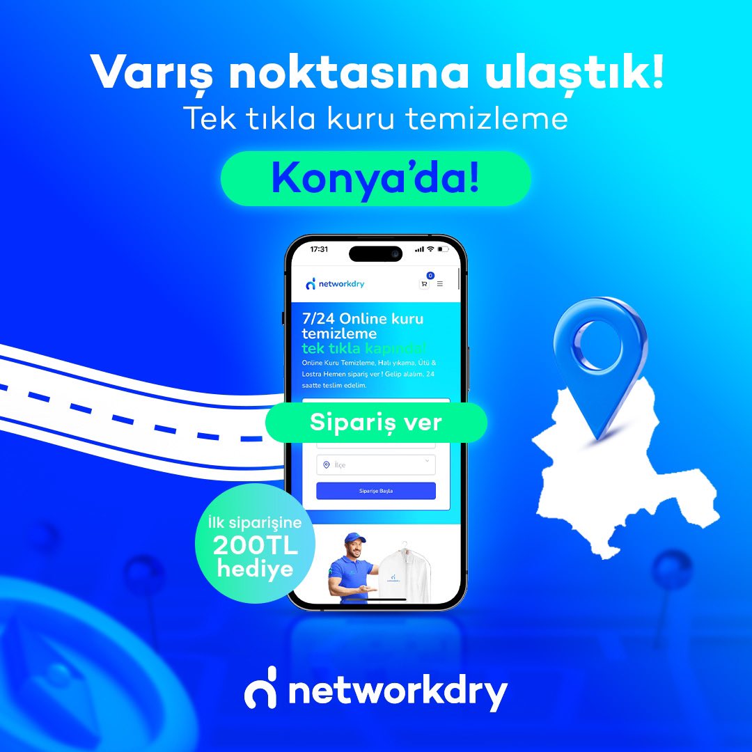 Konya, biz geldik! Kuru temizlemede Networkdry ayrıcalığı artık şehrinizde! Tek tıkla kıyafetlerinizi kapınızdan alıyoruz kapınıza teslim ediyoruz 💙

#networkdry #kurutemizleme #dryclean #utuhizmeti #onlinekurutemizleme