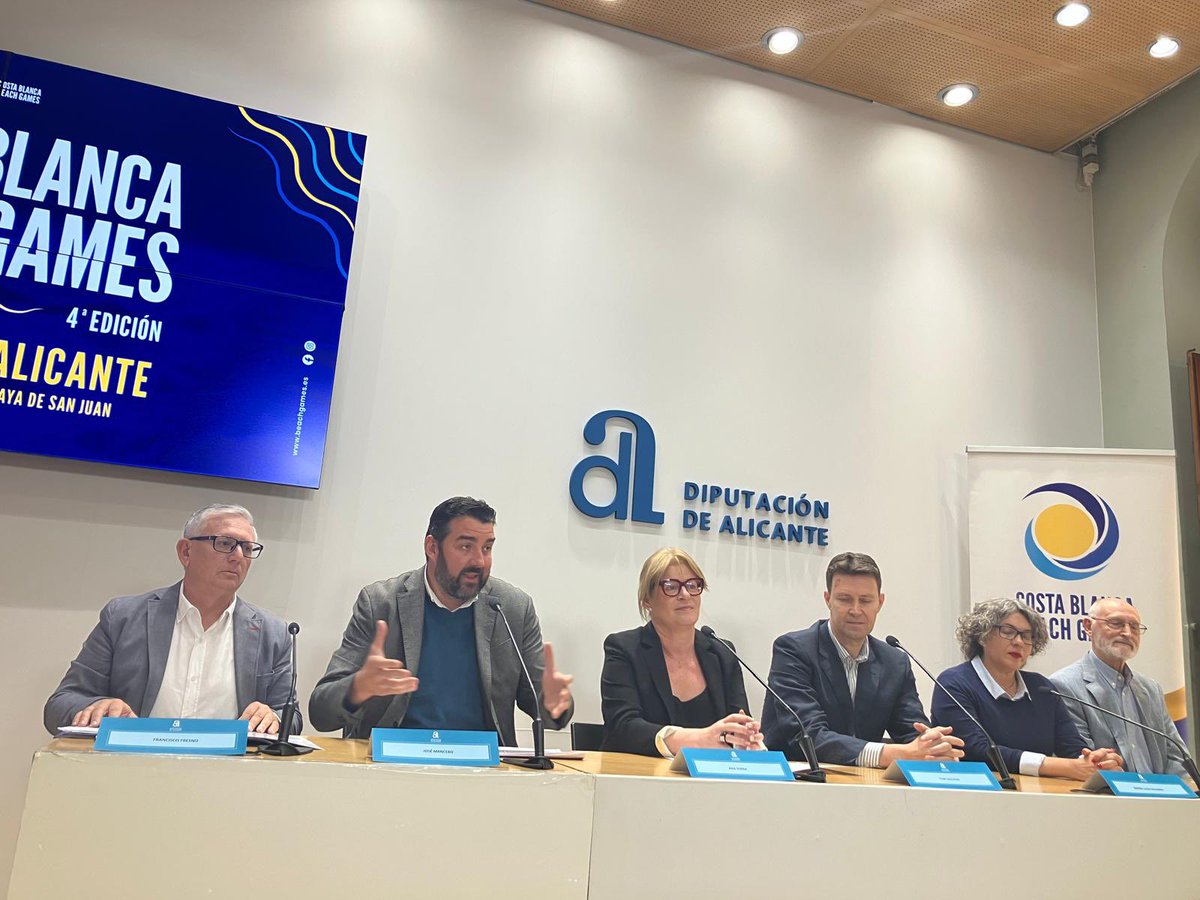 Impulsamos la IV edición de ‘Costa Blanca Beach Games’ en las playas de #Alicante y #ElCampello 🤽🏻‍♀️🏊🏻‍♂️🤾🏼🤸🏻‍♂️. Se disputará entre el 18 de mayo y el 2 de junio.