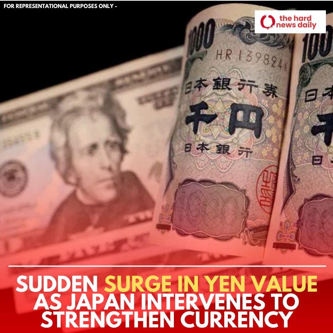 Japan's yen surged against the dollar today, dropping from a high of 160.245 to 154.40 amid suspected intervention by Japanese authorities. 

Banks reportedly sold dollars to boost the yen, which has been at its lowest in over 30 years. 

#Forex #Yen #CurrencyIntervention…