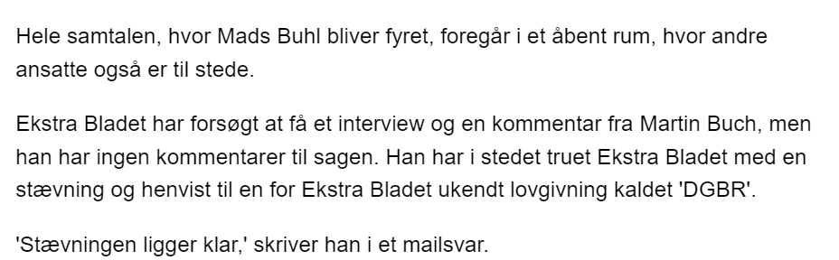 Hvis du har brug for at blive 90% forarget og 10% underholdt, så læs den her artikel, hvor en voldsom malermester har truet med at stævne EB for brud på 'DGBR': 

ekstrabladet.dk/nyheder/samfun…