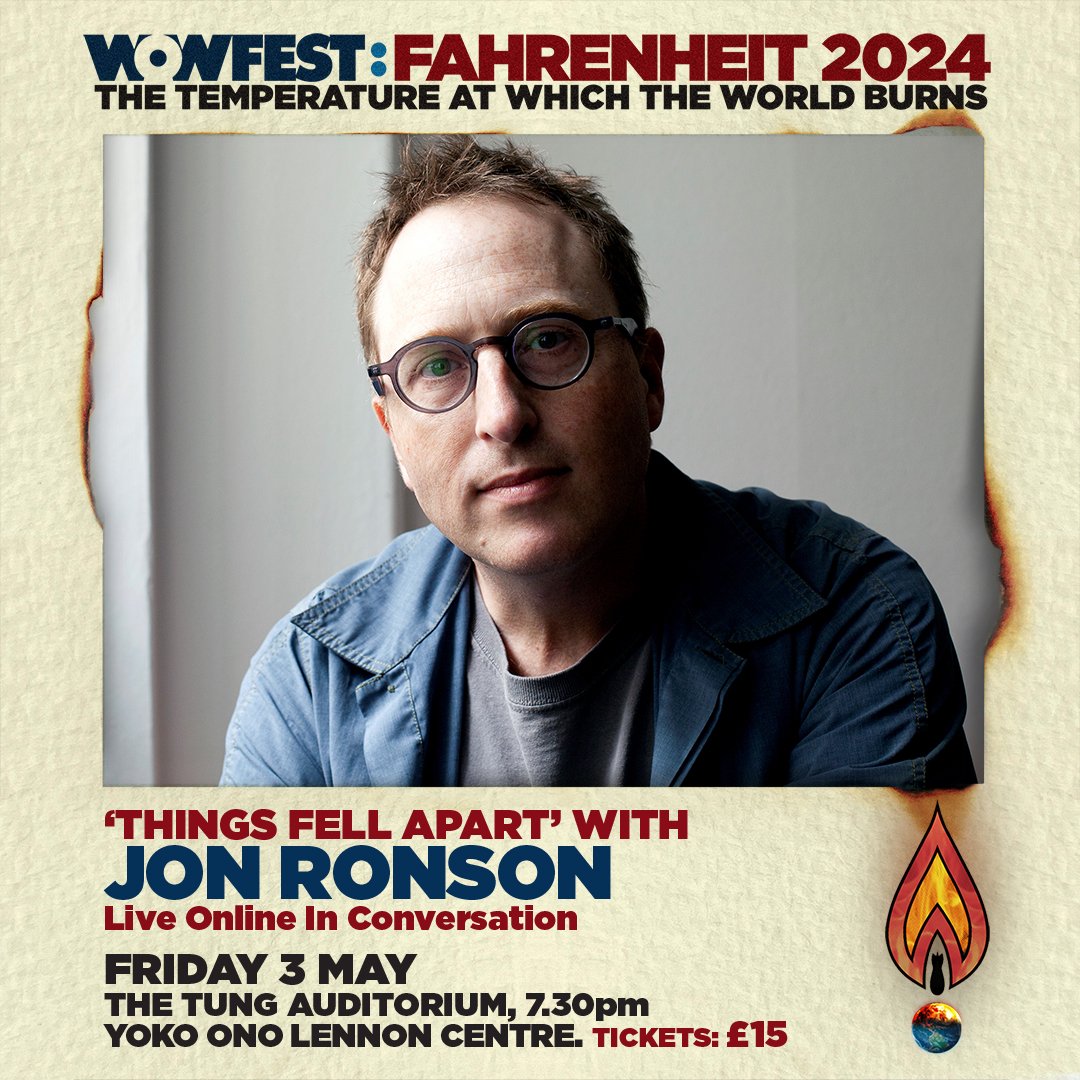 🔥WoWFEST: Fahrenheit 2024🌍has now launched at venues across the city #WOWFEST24

@LivUni  is hosting 4 events starting with @jonronson TONIGHT @TungAuditorium 

All links on our Linktree:

👇
linktr.ee/victoriagaller…

More info via @wowfest 

👇
writingonthewall.org.uk/wowfest/