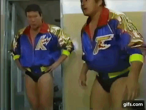 Check out these amazing jackets on Kimura and Fujinami. In a perfect world @StokelyHathaway has these made for himself and Eddie Kingston and then Eddie feels begrudgingly obliged to wear his all the time so as not to disrespect Fujinami.