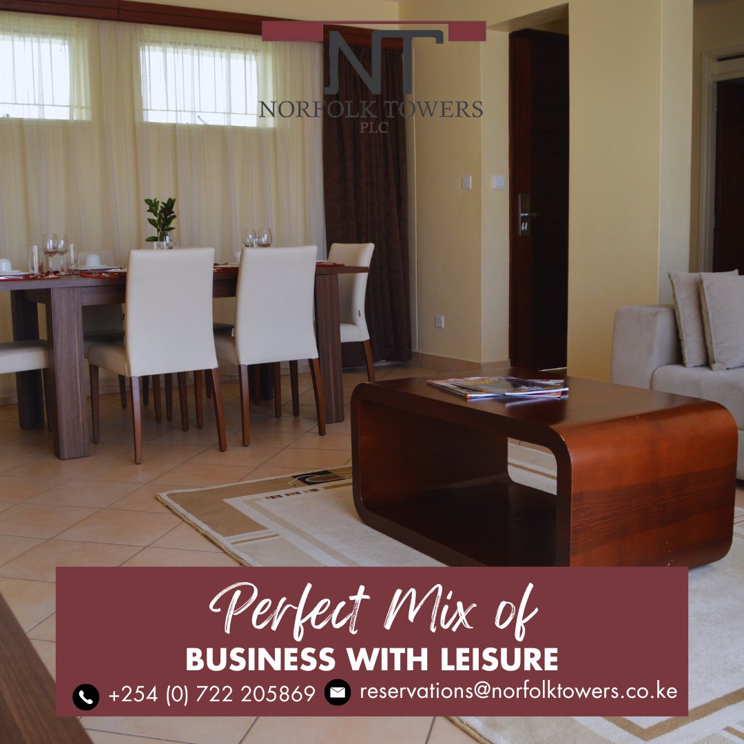 All of our serviced apartments are designed to help you feel at home the moment you step through the door; whether you’re here for a short stay or a long stay.

See more >>norfolktowers.co.ke

#NorfolkTowers #servicedapartments #nairobi #staycation #businesstraveler #expats