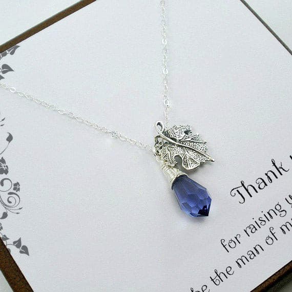 Mother of the Bride or Groom Gift: Leaf Necklace, Sterling Silver tuppu.net/83c9654e #giftsforher #jewelry #handmadejewelry #artisanjewelry #jewelryaddict #jewelrygift #handmadegifts #giftideas #shopsmall #handmade #SterlingSilver