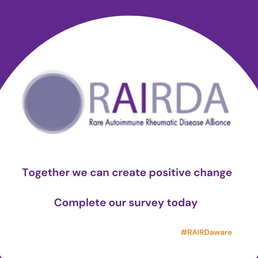 Help us make a difference in the lives of those living with RAIRD. Share your experiences and insights in our survey today: ipsos.uk/RAIRDAsurvey20… #HealthcareSurvey #PatientFeedback #RAIRDaware @LUPUSUK @WeAreSRUK @vascuk #BSSA