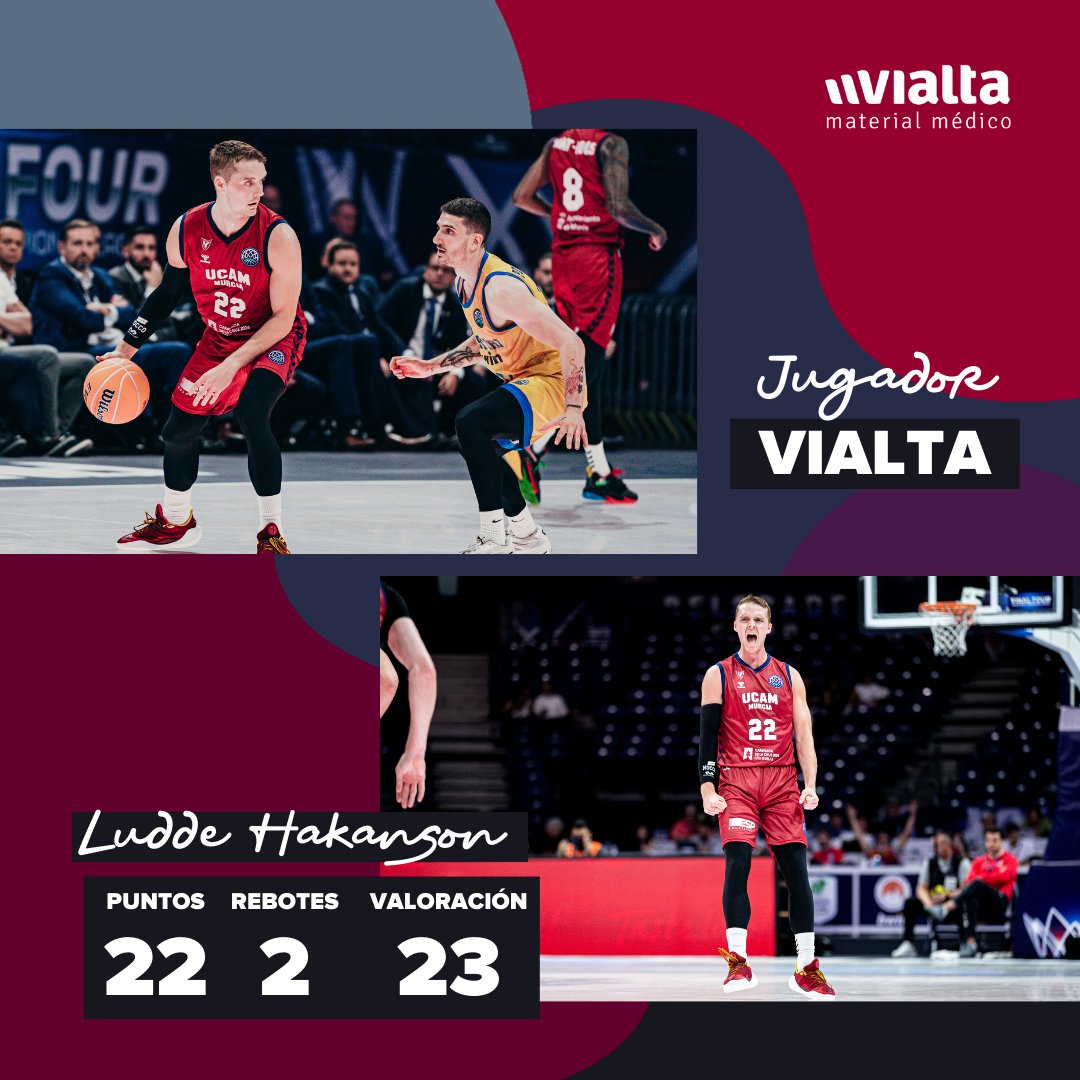 🔥 ¡Ludde Hakanson, jugador @vialta_salud del partido frente Peristeri Bwin!

#TheLegacy #RoadtoBelgrade