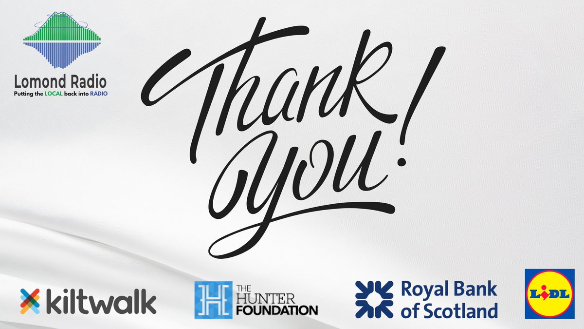 Just want to say a MASSIVE thank you to everyone involved in @thekiltwalk for a wonderful day! #LomondRadio #localradio #communityradio #kiltwalk #KiltwalkGlasgow #thankyou