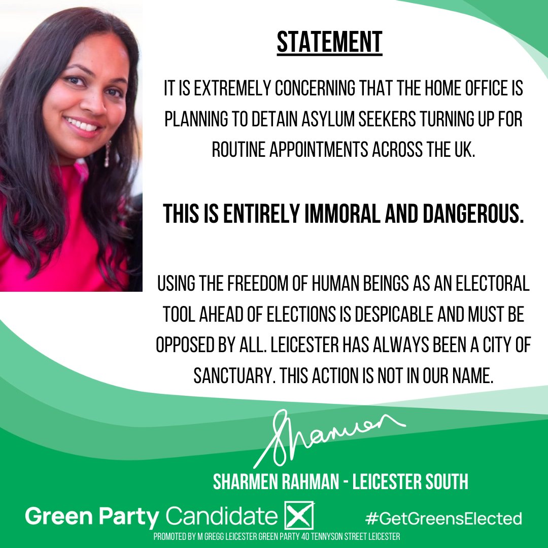 My statement to this shocking news today. Leicester is a proud city of sanctuary, this action is not in our name. amp.theguardian.com/uk-news/2024/a…