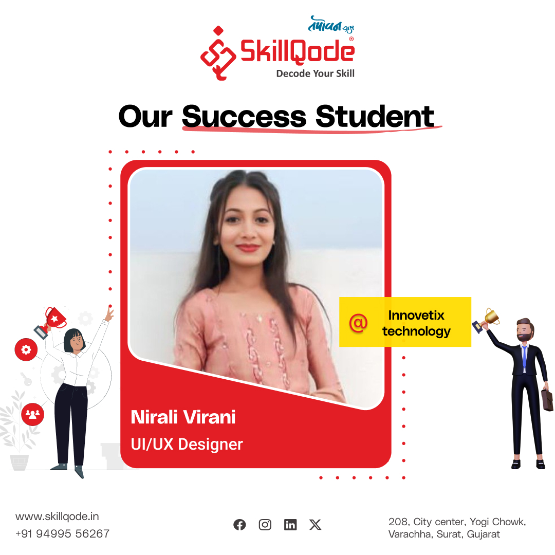 Meet our success stories! Thriving in their
careers post-placement, these SkillQode graduates are
proof of our commitment to excellence.
.
.
#skillqodesuccess #SkillQode #trending #skill
#success #google #surat #reach #code #ITHub #growth #optimization #search