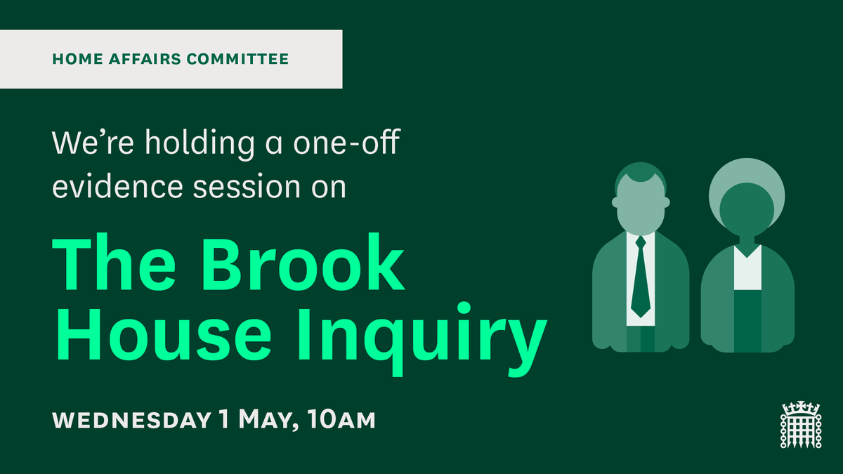 This week we will hold a one-off evidence session on the Brook House Immigration Removal Centre. A recent inquiry found serious issues at the facility and we will examine the Government's response and progress made. Find out more on our website: committees.parliament.uk/work/8405/one-…