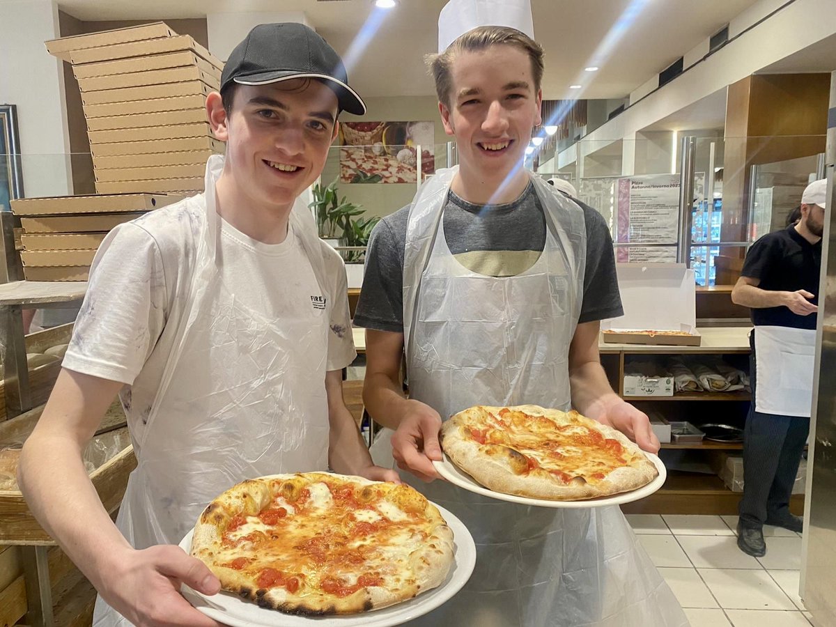 Our Year 12 Geography students are currently enjoying a trip to Naples. Here they are making pizza after at long day of travelling. #HGSontour #StudentAdventures #TravelExperiences