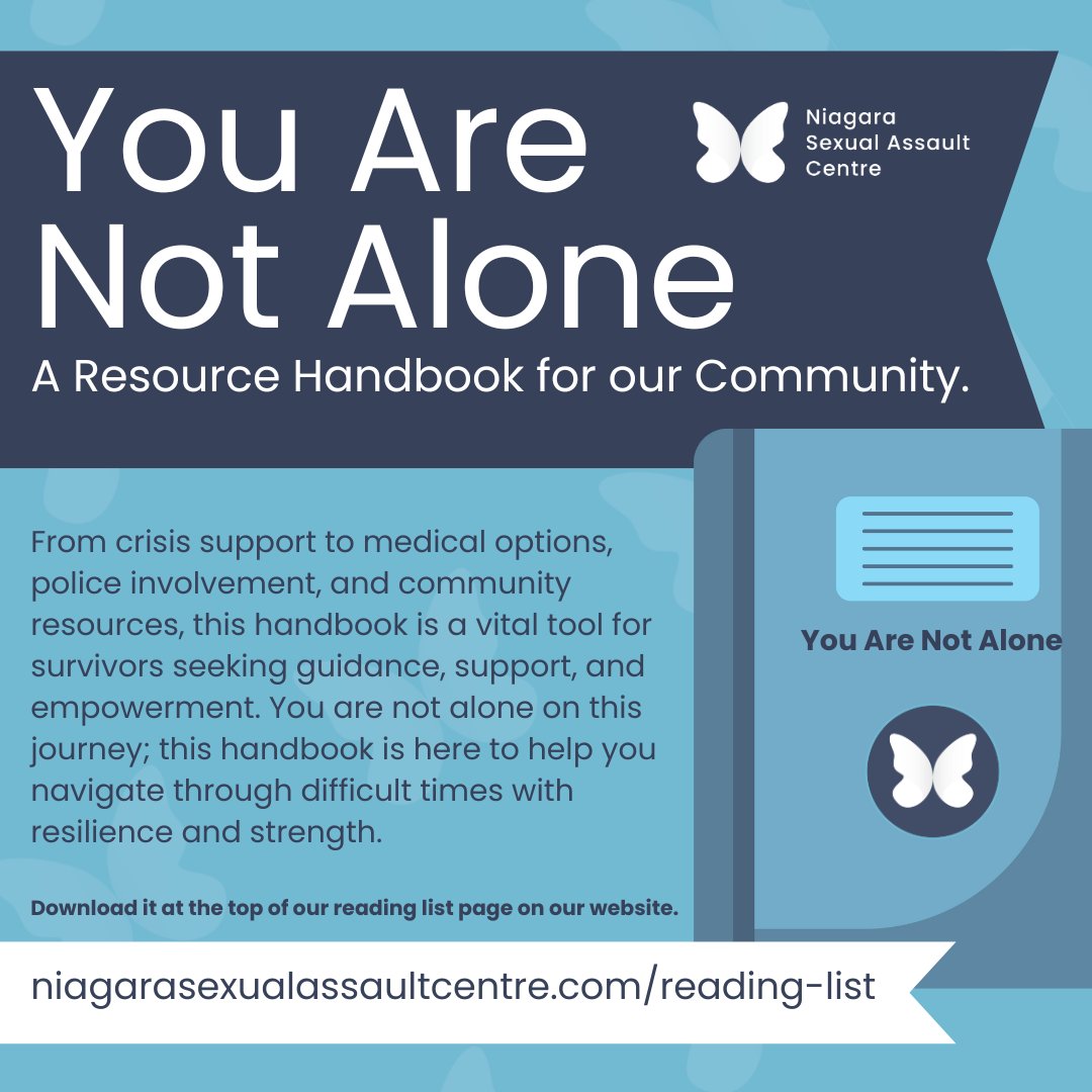 This handbook is a vital tool for survivors seeking guidance, support, and empowerment. You are not alone on this journey; this handbook is here to help you navigate through difficult times with resilience and strength. Download here niagarasexualassaultcentre.com/reading-list