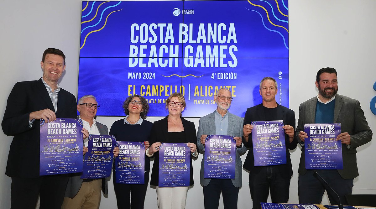 Nueva edición de ‘Costa Blanca Beach Games’ 🏆 La mayor cita multideportiva a nivel nacional en deportes de playa se celebrará del 18 de mayo al 2 de junio en #Alicante y #ElCampello 🌞 Con la colaboración de @dipuAlicante y @costablancaorg 🏐