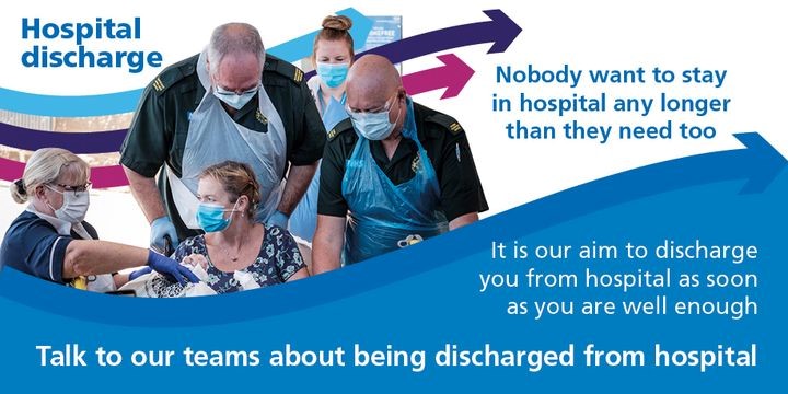 🏠 It's our aim to discharge our patients from hospital as soon as they are well enough ❤️🩹 We know that no-one wants to stay in hospital longer than they need to 🏥 Find out more about how we plan to get our patients home quickly and safely 👉🏻 bit.ly/3GNIAzF