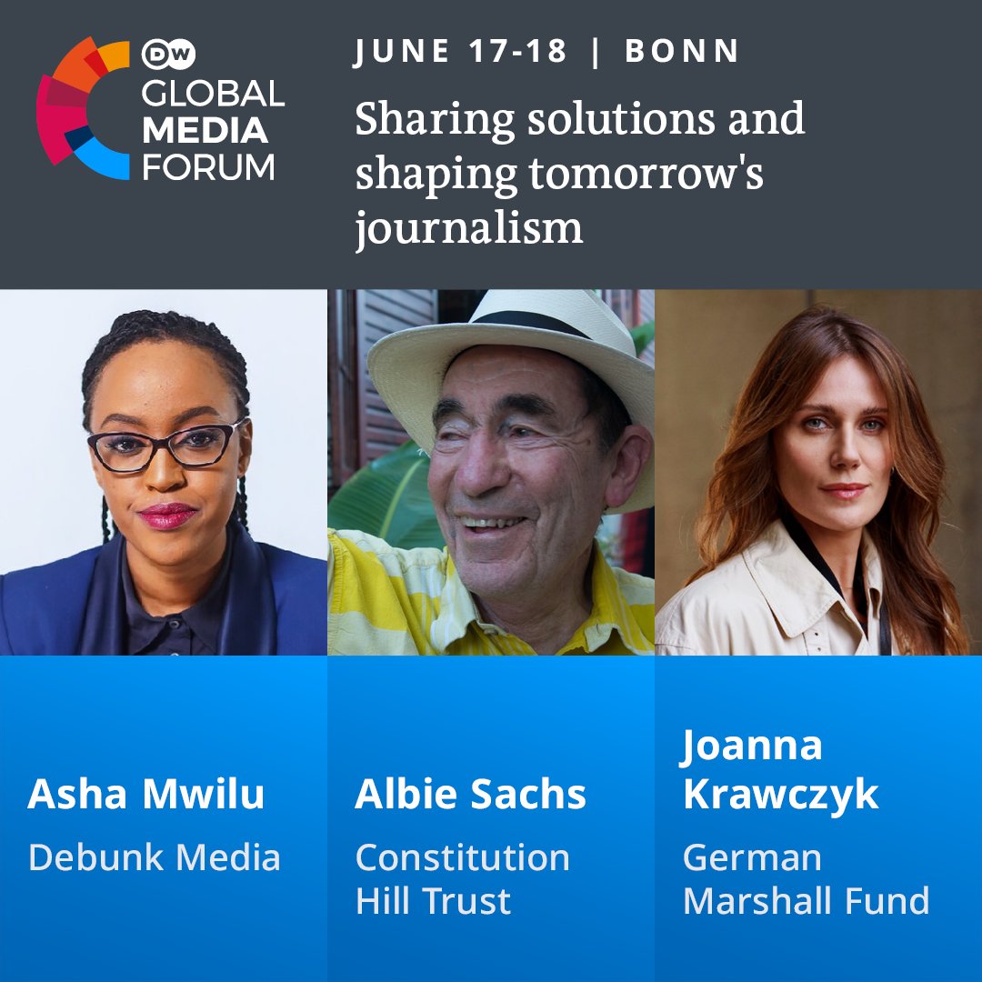 At #GMF24, we offer global perspectives on issues that matter to journalists - no matter where they are! That's why we're happy to have experts from all over the world with us, including @ashamwilu (@debunkdotmedia), Albie Sachs (@ConCourtSA) and Joanna Krawczyk (@gmfus).