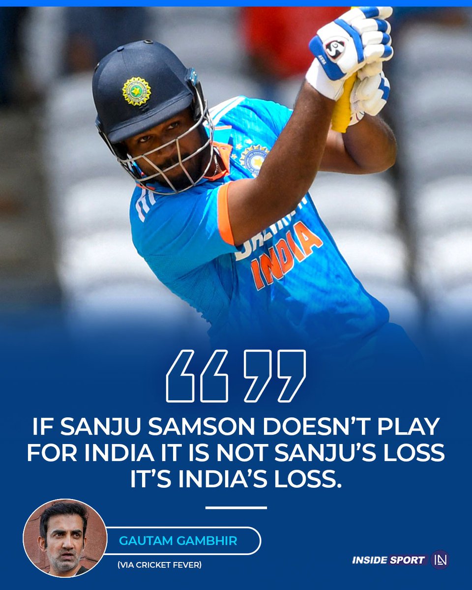 Do you agree with Gautam Gambhir? 

#GautamGambhir #SanjuSamson #Indiancricket #T20WorldCup24 #Insidesport #CricketTwitter