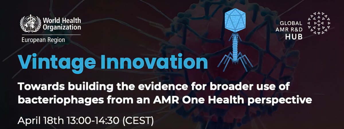 📢 Attention to all phage interested: the recording of the “Vintage Innovation: Towards Broader Use of Bacteriophages in AMR' is now available! Recording➡ who.zoom.us/rec/play/wa7Ds… #phages #webinar #amr #antimicrobialresistance