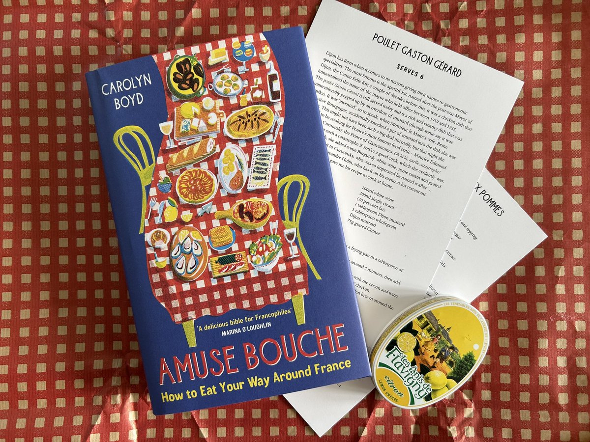 Thanks @RosieAParnham @ProfileBooks for Amuse Bouche @carolynboyd, out 6 June. A tour of France’s most delicious and fascinating foods I expect to be very hungry once I’ve read it.