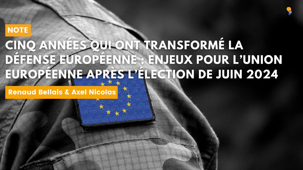 📝🪖 @BellaisR & @Axel_Nicolas font le bilan des cinq dernières années en matière de défense européenne et formulent des pistes de proposition pour faire face aux enjeux de la prochaine mandature. jean-jaures.org/publication/ci…