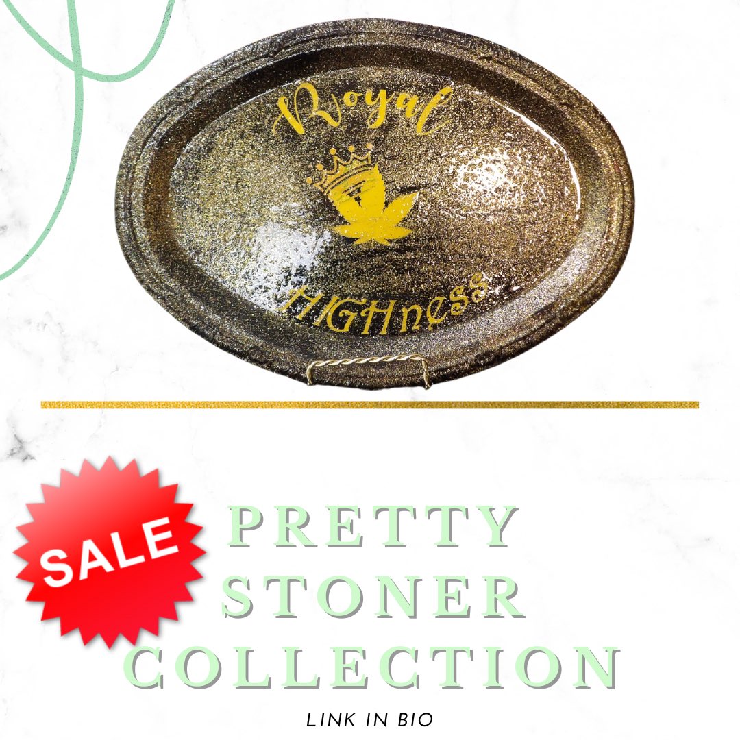 Royal Highness Tray 
Available Now Ships Same Day!!! 
Designs1941.Etsy.com

#prettystoner #ordernow‼️ #gifts #giftforher #stonergifts #stonergirl #kushqueen #cannibisqueens #stonerchick #sale