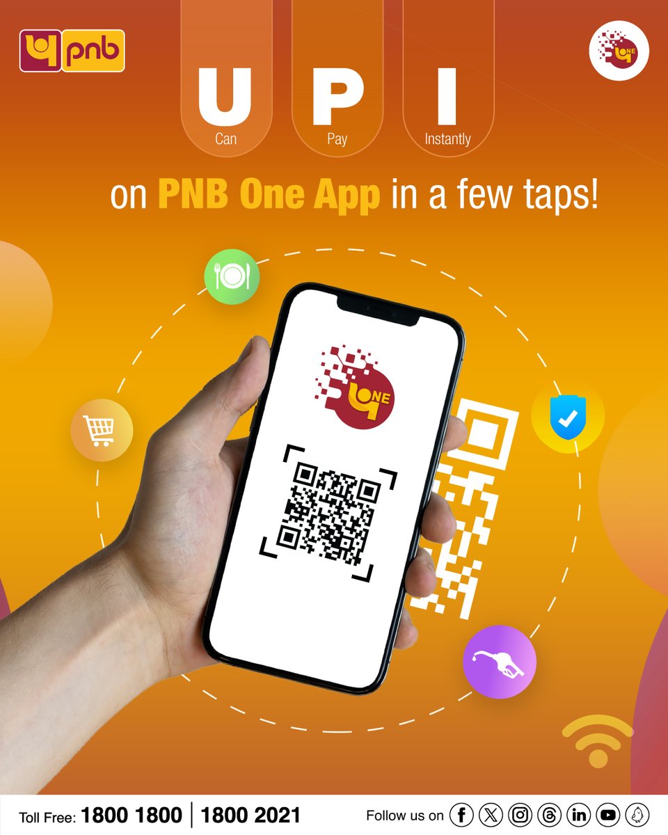 Experience the ease of UPI payments on PNB One App! Tap bit.ly/3WwQ4ig to download PNB One App! #PNBOneApp #DownloadNow #PNB #Banking #Digital