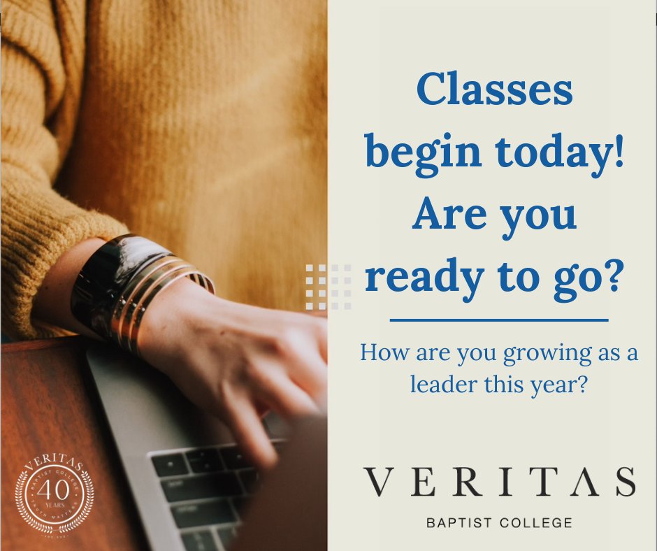 Summer classes begin today! Let's go! #Veritas #TruthMatters #MinistryTraining #DistanceEducation