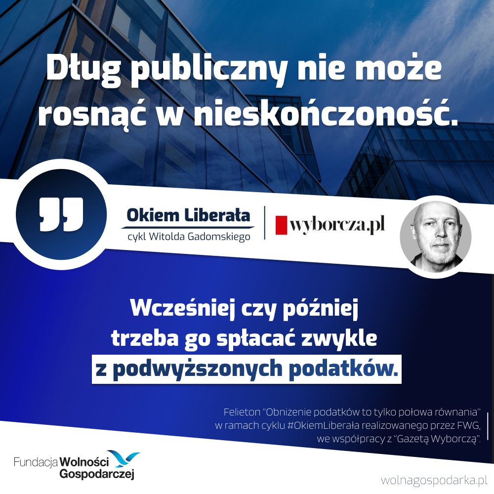 👁️‍🗨️ - Według ekonomistów rosnący dług publiczny szkodzi gospodarce, a zatem przedsiębiorcom, powodując tzw. „efekt wypychania”. To tylko jedno z zagrożeń - Witold Gadomski #OkiemLiberała ➡️ wolnagospodarka.pl/okiem-liberala…