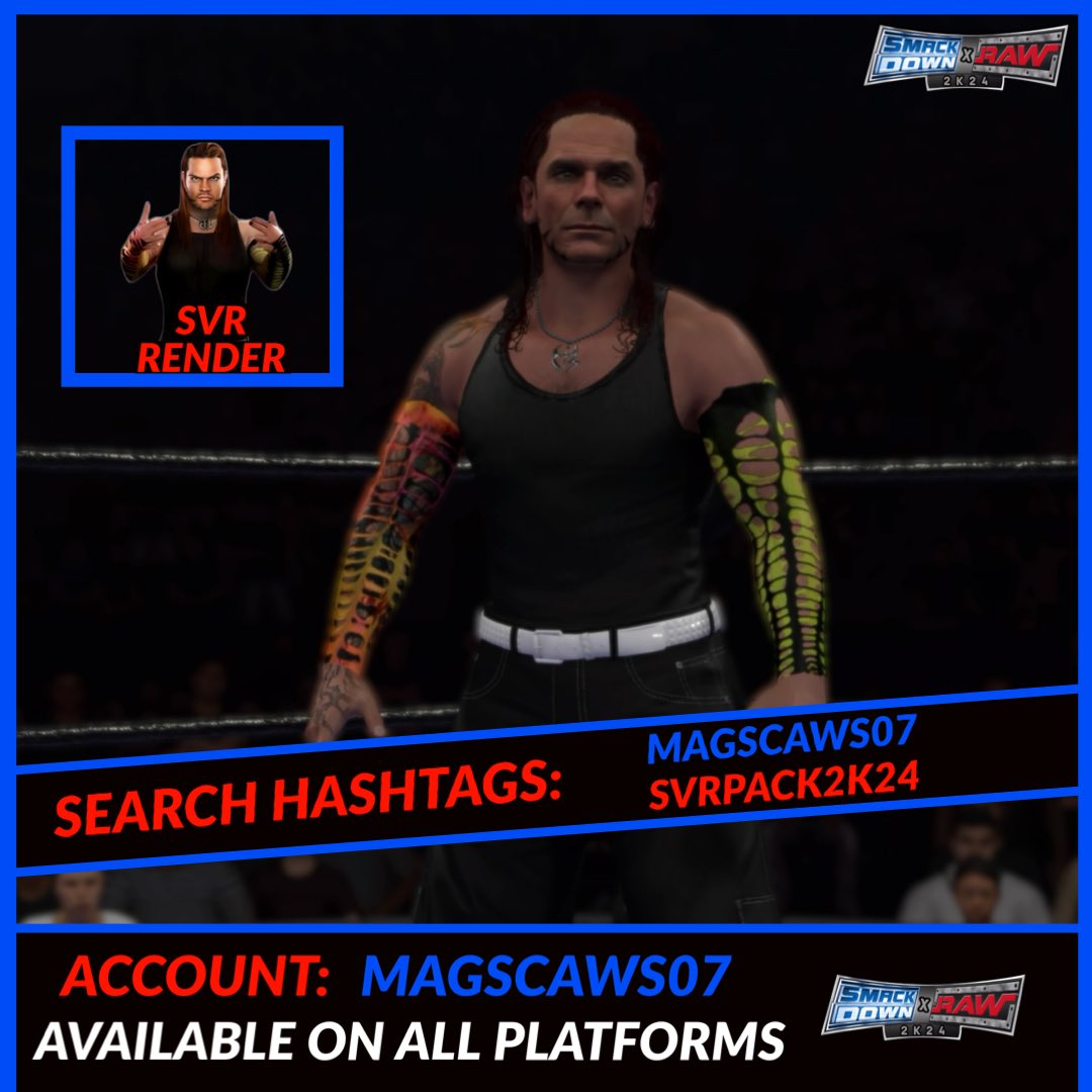 *NEW*      SVR X 2K24

HASHTAG: #SVRPACK2K24
HASHTAG: #MAGSCAWS07
HASHTAG #JEFFHARDY 

#wwe #wrestling #smackdown  #raw #wweraw  #nxt #aew #romanreigns #prowrestling #wrestlemania #wwenetwork #sethrollins #wweuniverse #wwesmackdown #wwenxt  #wwf #sashabanks #johncena #WWE2K24