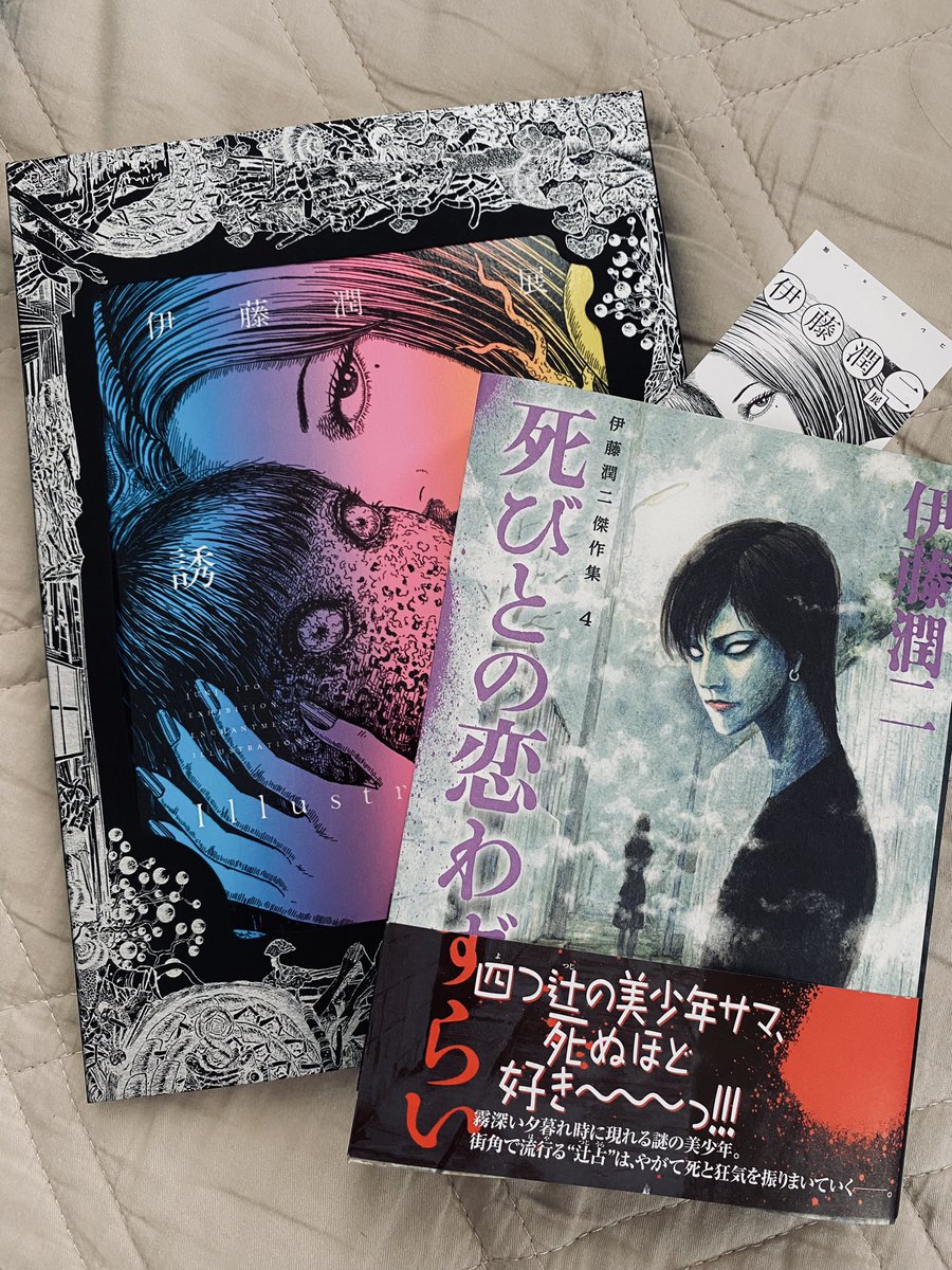 ずっと楽しみにしてた伊藤潤二さんの展示行きました!
原稿量のボリュームが凄すぎて、一枚の絵の密度もすごいし…もう一回行きたい。
ホラー漫画が特に好きなわけじゃないんだけど、なんか癖になる感じ大好きです