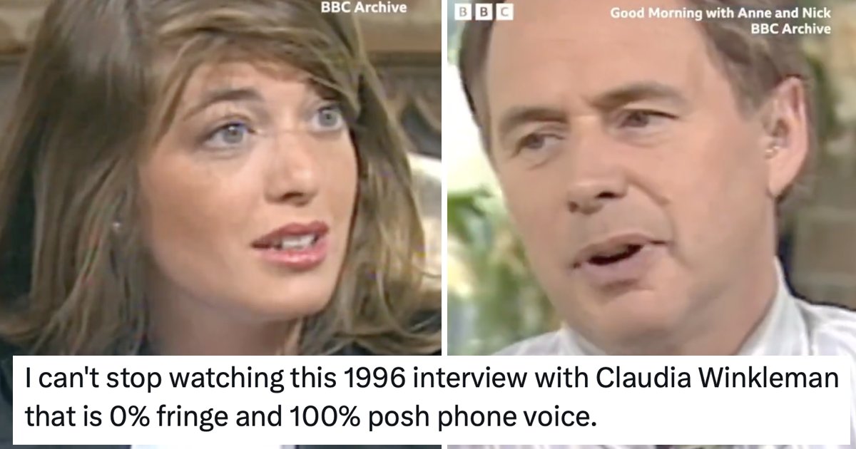 This oddly disorientating old clip of Claudia Winkleman has just gone viral and it's the most '90s thing you'll see today #recap thepoke.com/2024/01/29/thi…